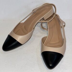 BCBGeneration Tillie Cap Toe Slingback Heeled Sandals Size 7.5